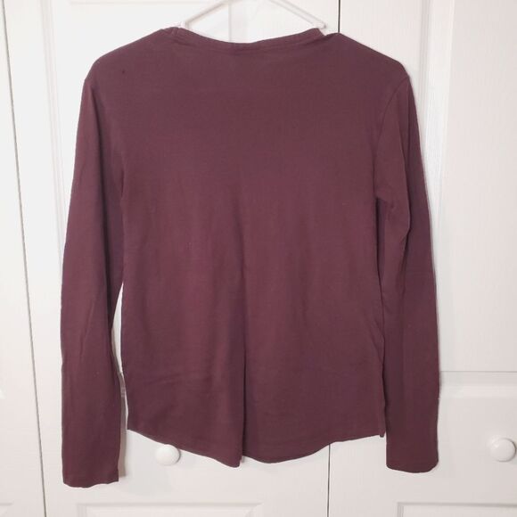 PINK VICTORIA'S SECRET Long Sleeve Purple Crew Neck Shirt Size XS - Picture 3 of 4